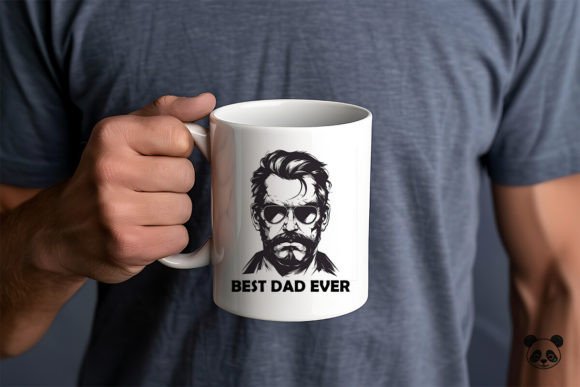 Celebrating Fatherhood with the Best Dad Ever Mug Wrap Sublimation Design