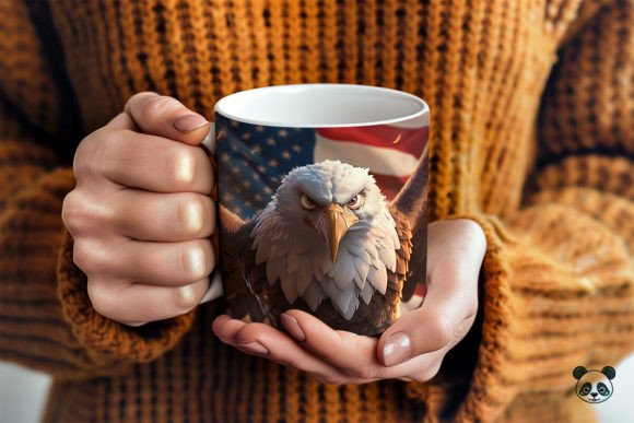 Celebrating Independence: The Art and Utility of the 4th of July Bald Eagle Mug Wrap