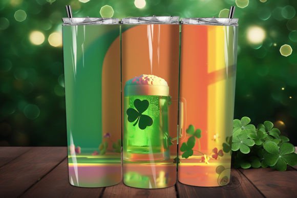 Elevate Your St. Patrick’s Day Merchandise with a Stunning 3D Tumbler Wrap
