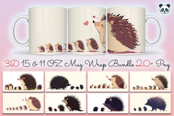 Elevating Father’s Day Merchandise with the Hedgehog Fathers Day Mug Wrap Bundle