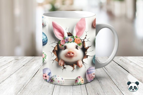 Elevating Spring Merchandise with the Easter Piglet 3D Mug Wrap