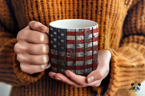 Elevating Sublimation Craftsmanship with the American Flag Wooden 3D Mug Wrap