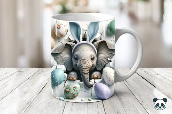 Evaluating the Easter Baby Elephant 3D Mug Wrap for Sublimation Projects