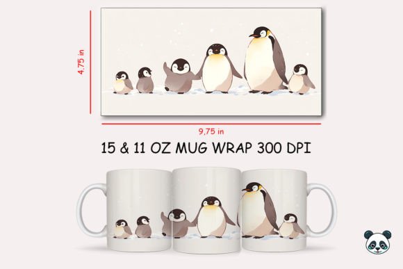Evaluating the Papa Penguin Fathers Day Mug Wrap for Sublimation Projects