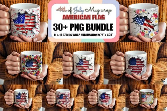 Evaluating the Patriotic American Flag 3D Mug Wrap for Sublimation Projects