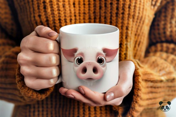 Evaluating the Sarcastic Cartoon Pig Face 3D Mug Wrap for Sublimation Projects