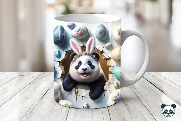 Mastering Sublimation with the Easter Baby Panda 3D Mug Wrap Design