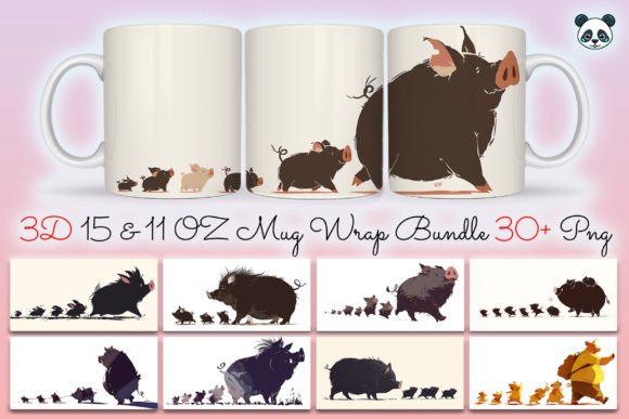 Mastering the Papa Pig Father’S Day Mug Wrap Bundle for Efficient Sublimation Production