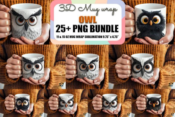 Mastering the Sarcastic Owl Face 3D Mug Wrap Bundle for Professional Sublimation