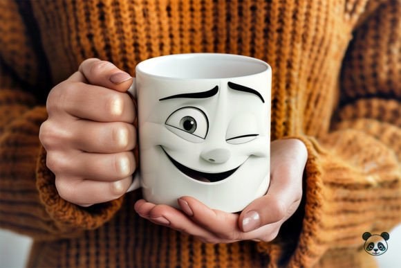 Mastering the Winking Cartoon Face 3D Mug Wrap for Professional Sublimation