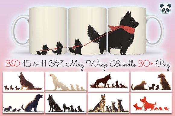 Papa Dog Father’s Day Mug Wrap Bundle