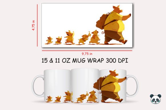 Papa Pig Father's Day Mug Wrap: A Creative Guide
