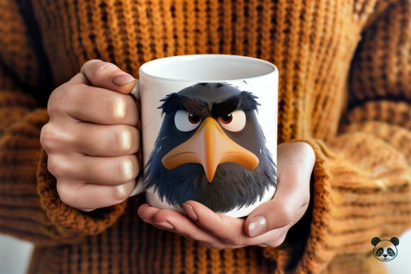 Sarcastic Bald Eagle Face 3D Mug Wrap: Elevating Sublimation with Attitude