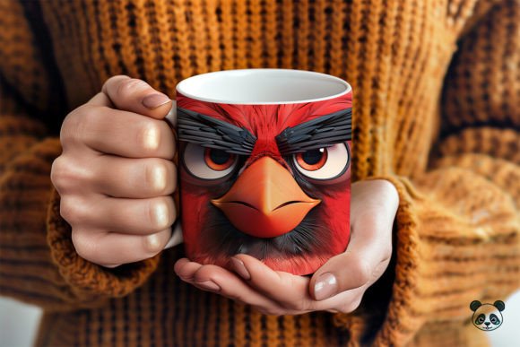 Sarcastic Northern Cardinal 3D Mug Wrap: Turning Morning Coffee into a Statement