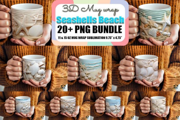 Seashells Beach 3D Mug Wrap Bundle: A Practical Guide for Creators and Small Business Owners