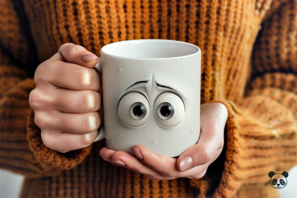 Strategic Branding with Crying Face 3D Mug Wrap Sublimation