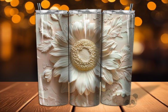 Strategic Branding with Sunflower 3D Tumbler Wrap Designs